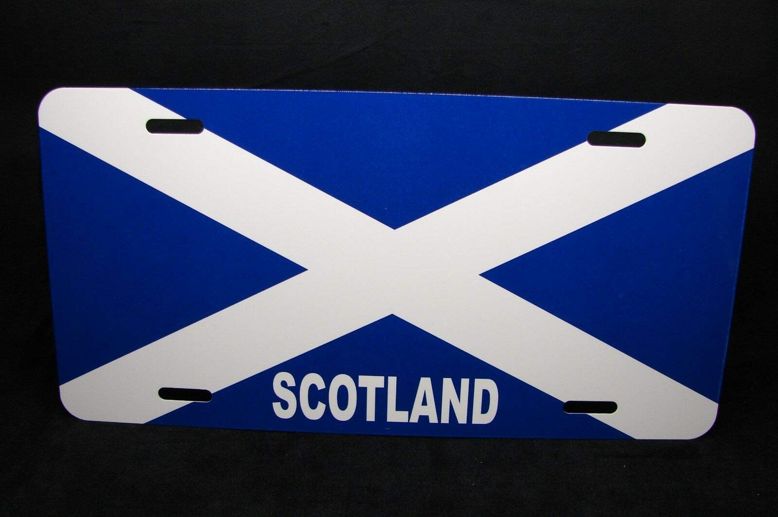 Biopracess scotland flag metal novelty license plate scottish st andrew's cross the saltire license plate 6x12 inches