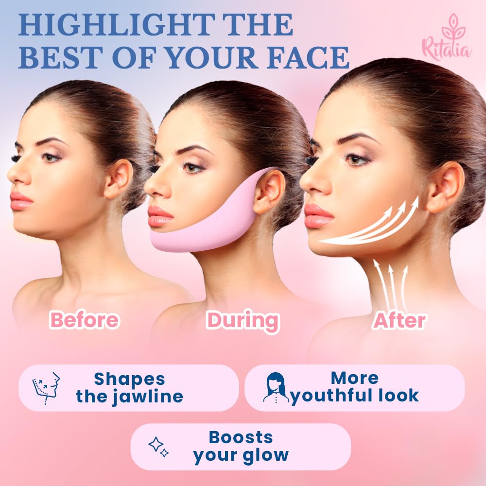 Ritalia® 5PCS DOUBLE CHIN REDUCER for Women, 5 Mask - Image 2