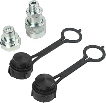 3/8 Inside Npt Hydraulic Quick Connector Set High-pressure Systems 10000 Psi – - Coupling Compatible Having Enerpac C-604 3000 Hydraulic Jacks Cylinders
