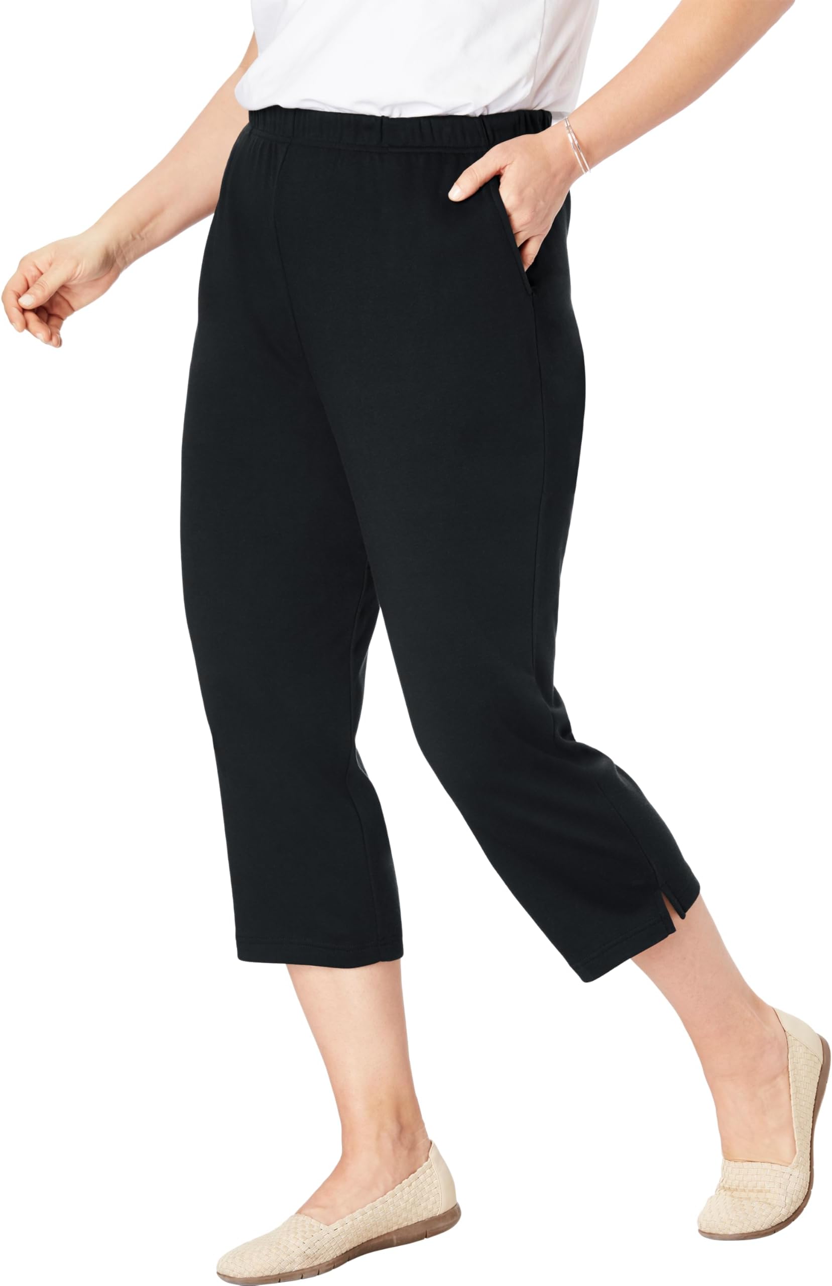 Plus Size 7-Day Knit Capri