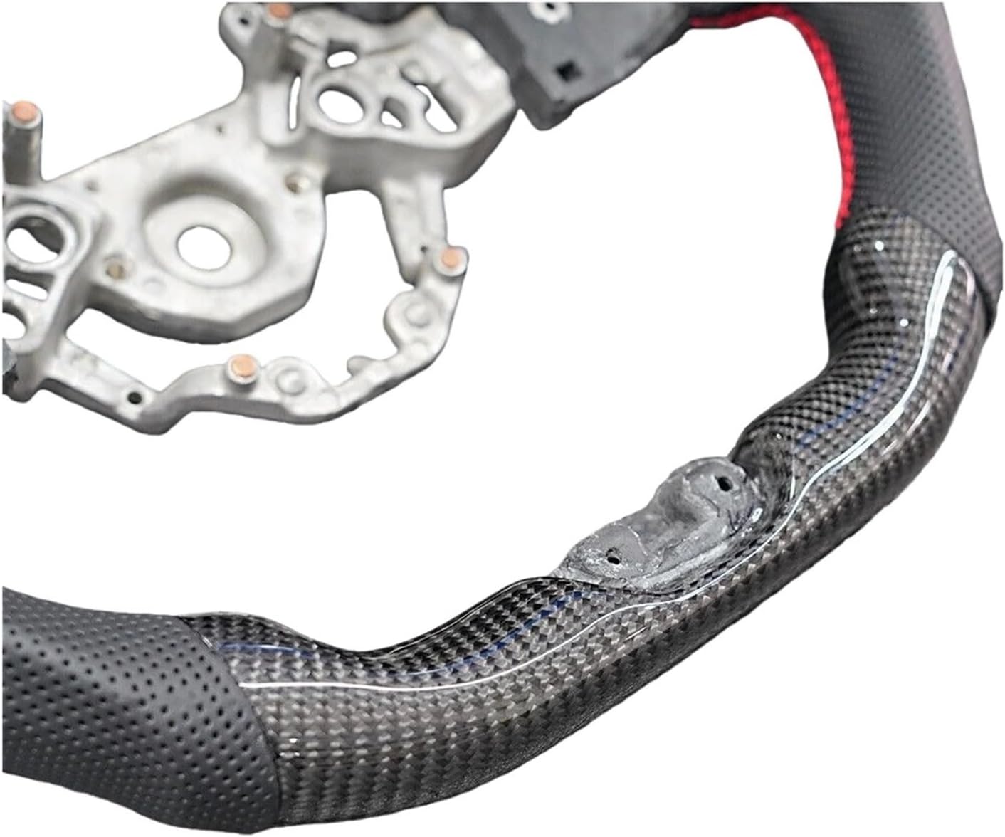 Carbon Fiber Perforated Leather Steering Wheel Compatible For Nissan GT-R GTR R35 2017 2018 2019 2020 Car Steering Wheel Car Accessories