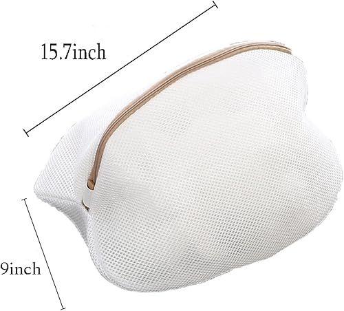 Miniatura 2 de 2 bolsas de doble capa para lavar zapatos, calcetines de malla, bolsas de lavandería con cremallera para ropa interior, brasier, calcetines