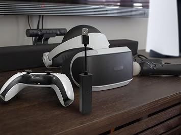 Plauduct PS4 Camera Adapter for PSVR on PS5 PlayStation 5 Converter Cable for Using PlayStation VR PS VR on PS5 Console