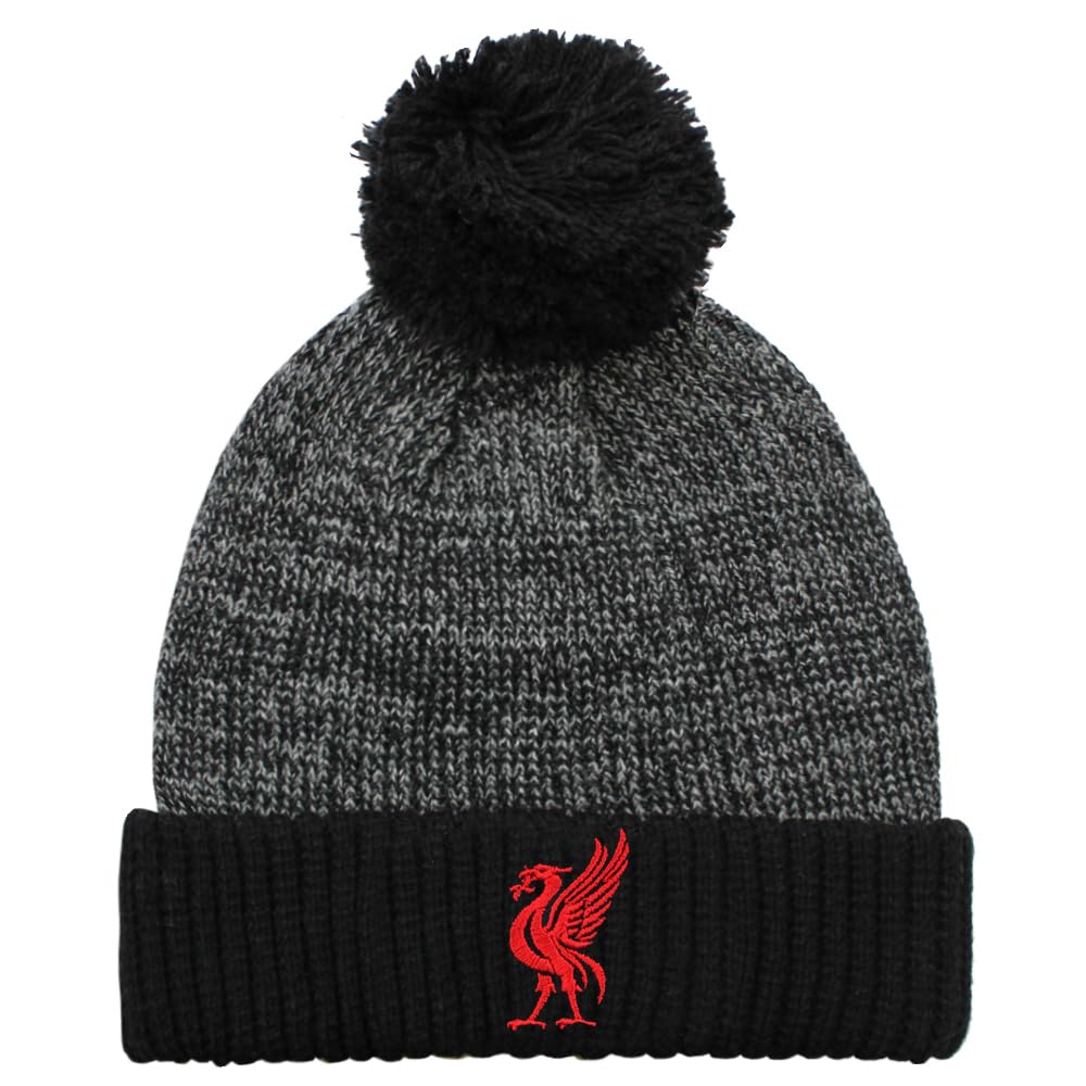TeddyT's Boy's Liverpool Liver Bird Grey Knitted Bobble Hat (4-10 Years)