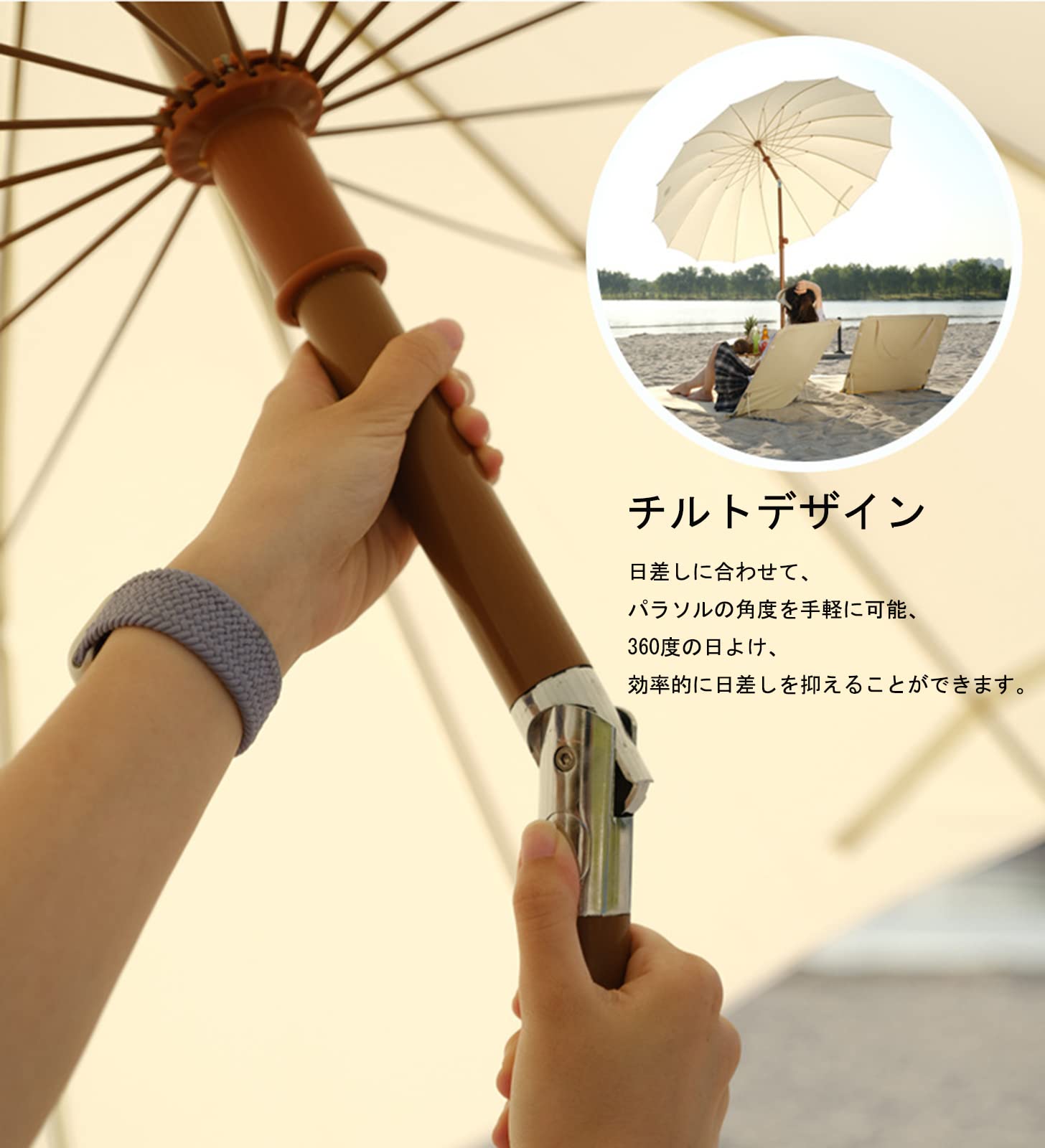 Amazon.co.jp: ガーデンパラソル ビーチパラソル 白 ビーチパラソル uv