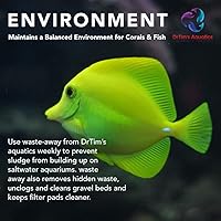 Vista 4 de DrTim's Aquatics Agua salada Waste-Away – Tanque de peces natural y solución de gestión de residuos de acuarios para disolver y limpiar lodos