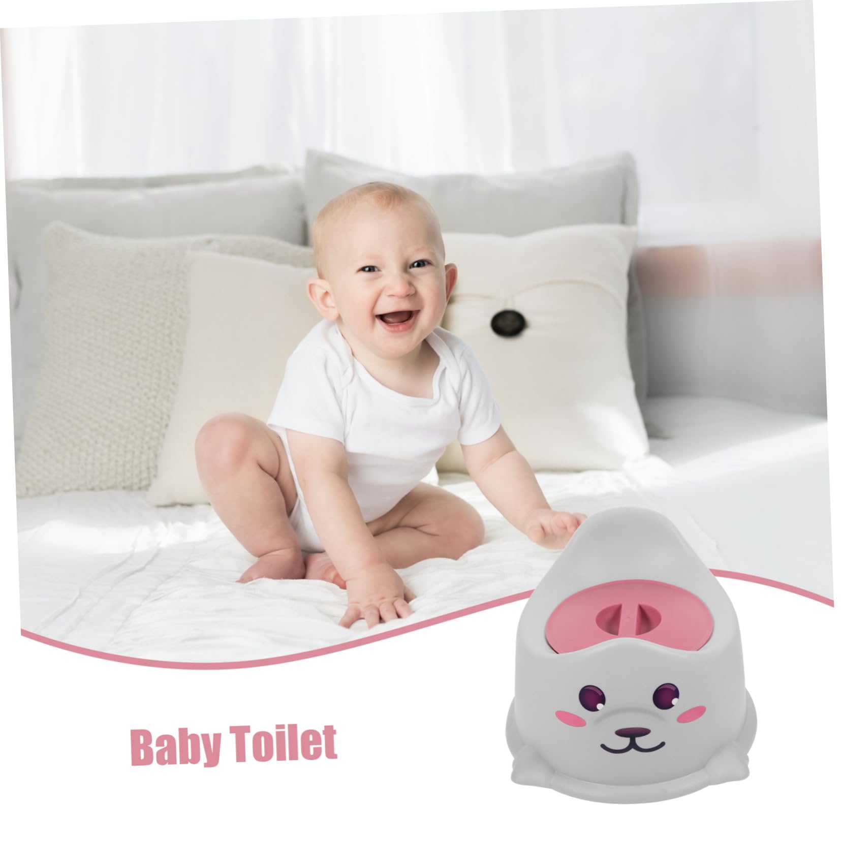 Babytöpfchen mit Deckel, 1 Stück, Pp, Tragbar für Kinder