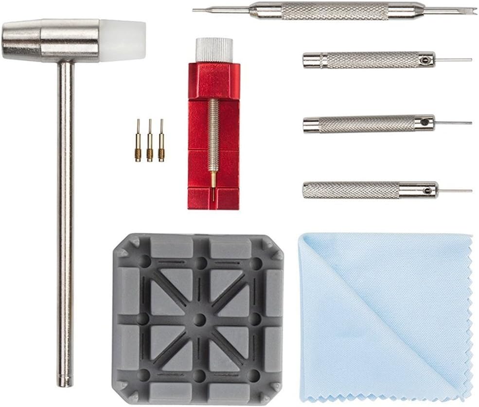 Watch Strap Removal Tool Kit - 11pcs Watch Link Remover Set Watch Band Adjustment Tool
