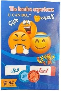 لعبة لوحية قل أو اعمل مع بطاقة عربية وبطاقة مختلفة للأصدقاء، حجم مناسب للجيب