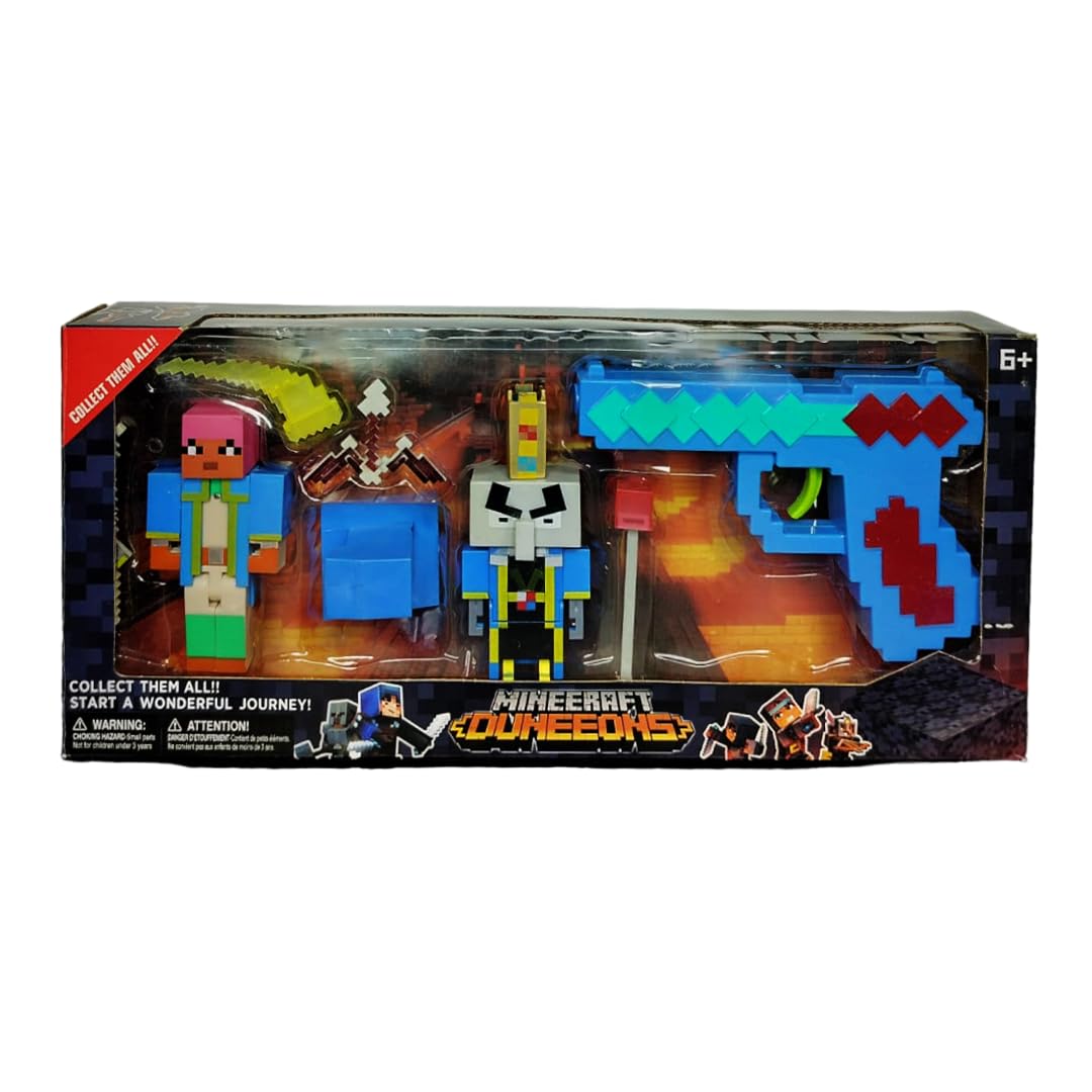 Breatoi Mine*Craft Action Figure Dungeons Set - Blue (B0D5VL935B) Amazon Price History, Amazon Price Tracker