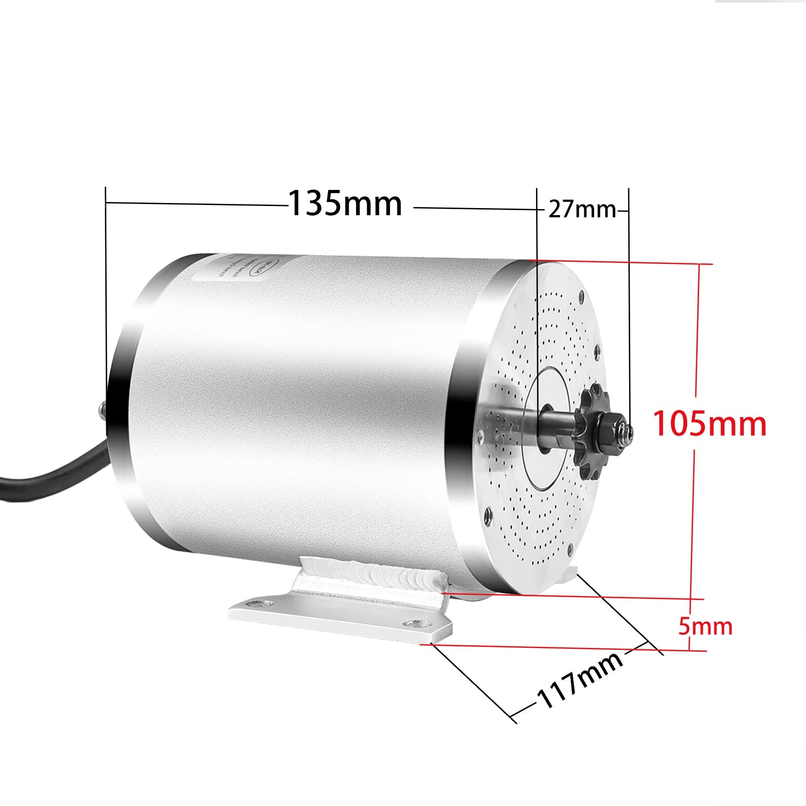 Buy Electric Brushless DC Motor Kit 72V 3000W 4900RPM High Speed
