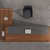 L-Shaped Executive Desk, Modern Wood Office Desk for Home Office, Large 102 L x 71 W x 30 H, Stylish and Functional L Shape Workstation