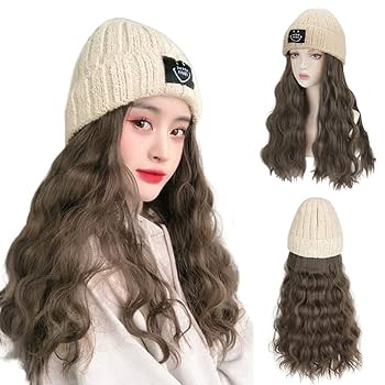 ERIIー様6点❤️♡SHEIN♡帽子付きウィッグロングカール金髪 ERIIー様6点❤️♡SHEIN♡帽子付きウィッグロングカール金髪