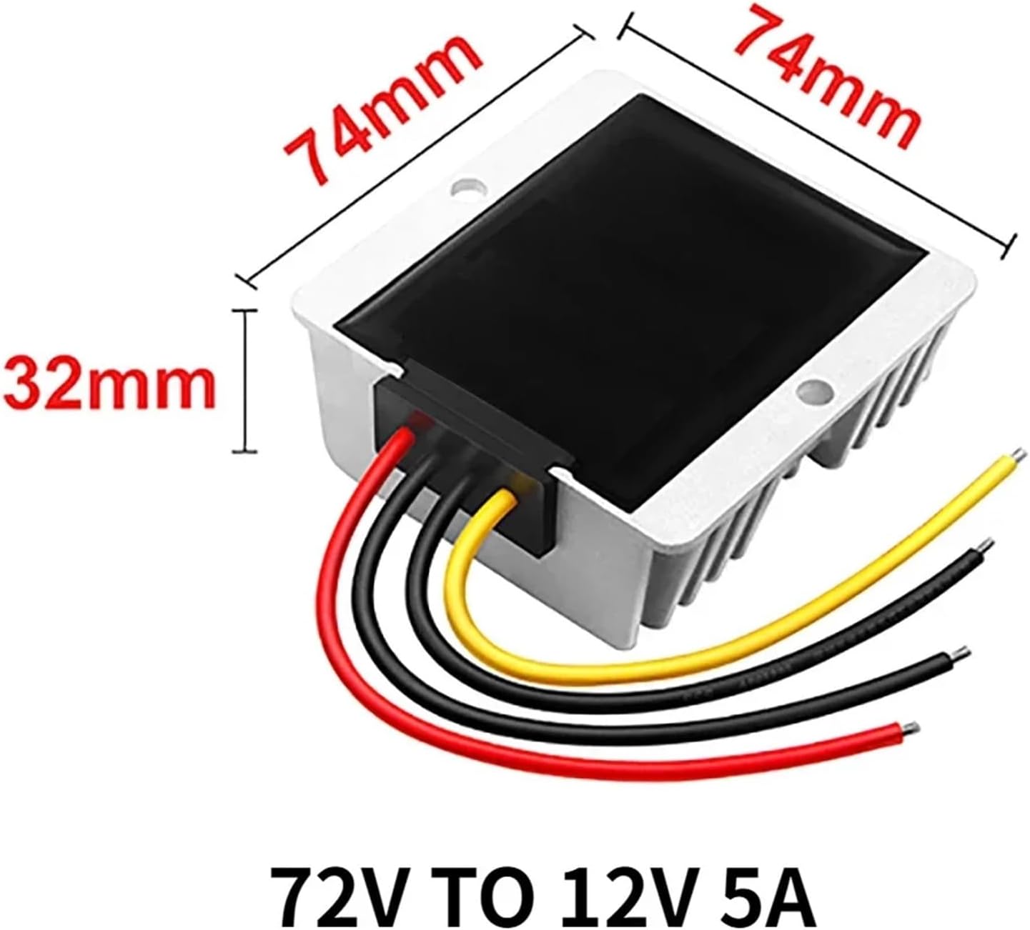 40V-90V to 12V 13.8V 10AMP 48V 60V 72V 80V to 13.8V 5A-50A Step Down Switching Converter Voltage Regulator for Car Device