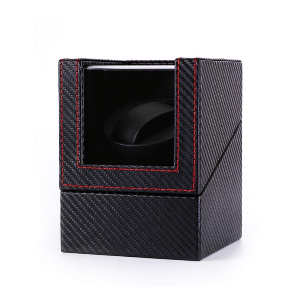 OLSKFUH Watch Automatic Single Watch Winder Extremely Silent Motor Ac Or Battery Powered 2 Rotation Modes Fit Lady And Man Watches,