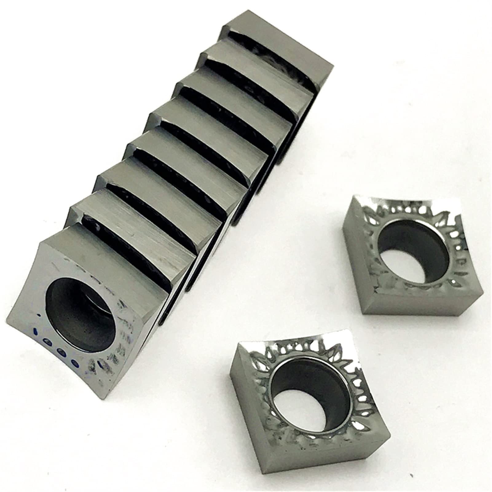 Aluminiumdreheneinsätze Hartmetall-Einsatz Schneidwerkzeug Inneres Drehwerkzeug Aluminiumdrehmaschine Einsätze DOLUNTO(SCGT09T302 AK H01)
