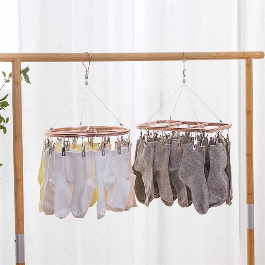 17/20 Clip Stainless Steel Portable Socks Clothespin Useful Clothes Rack Wardrobe Storage Hanger(D)