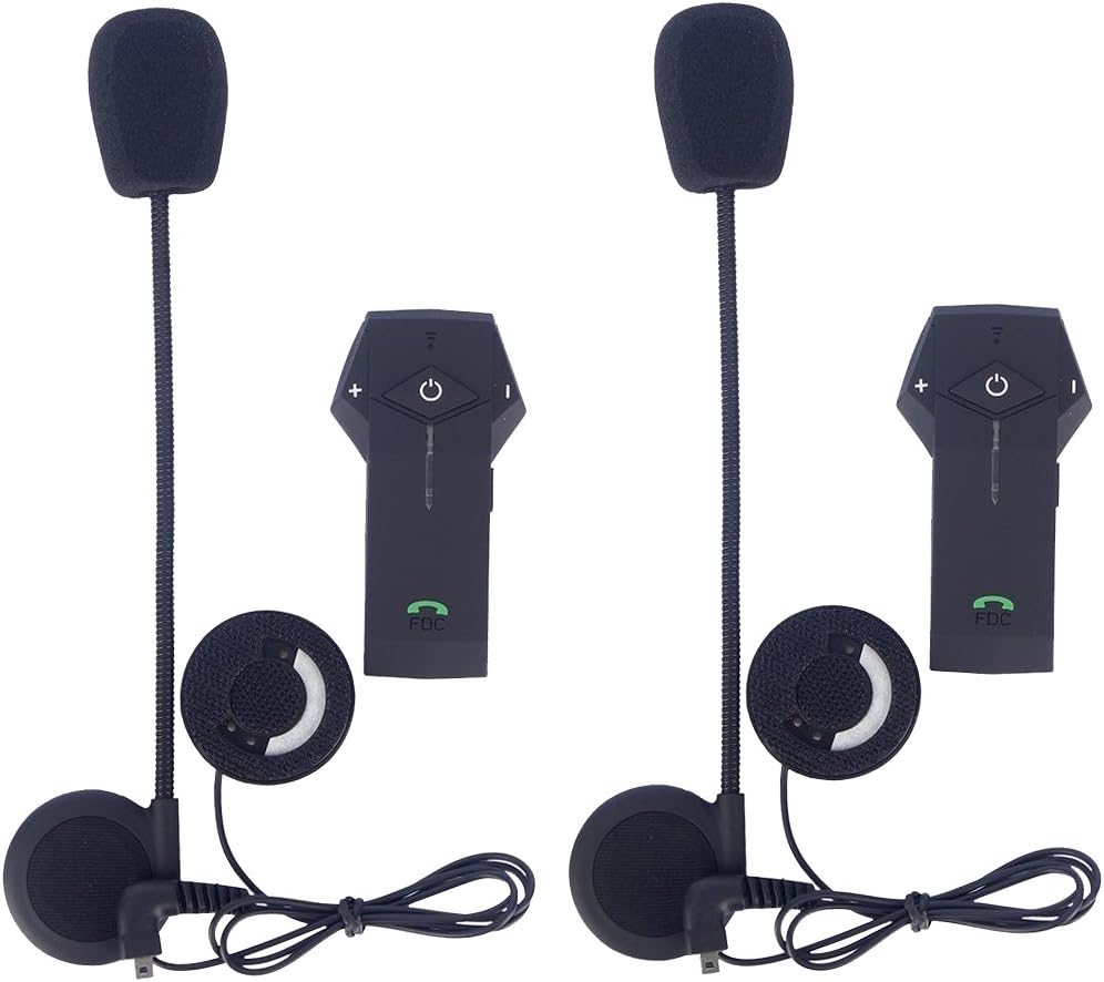 Blасk Frіdау - 60% оƒƒ EuroFone Free Upgrade Supporting L3 Remote Motorcycle Bluetooth Intercom Motorbike Headset BT Interphone 1000m NFC (Pack of 2)