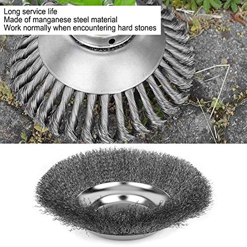 Grasmaaier Borstelkop Trimmer Borstelkop Grasmaaier Onderdelen 6 Inch Staaldraad Borstelkop 8 Inch 1 STKS, voor Tuinen… - Afbeelding 8