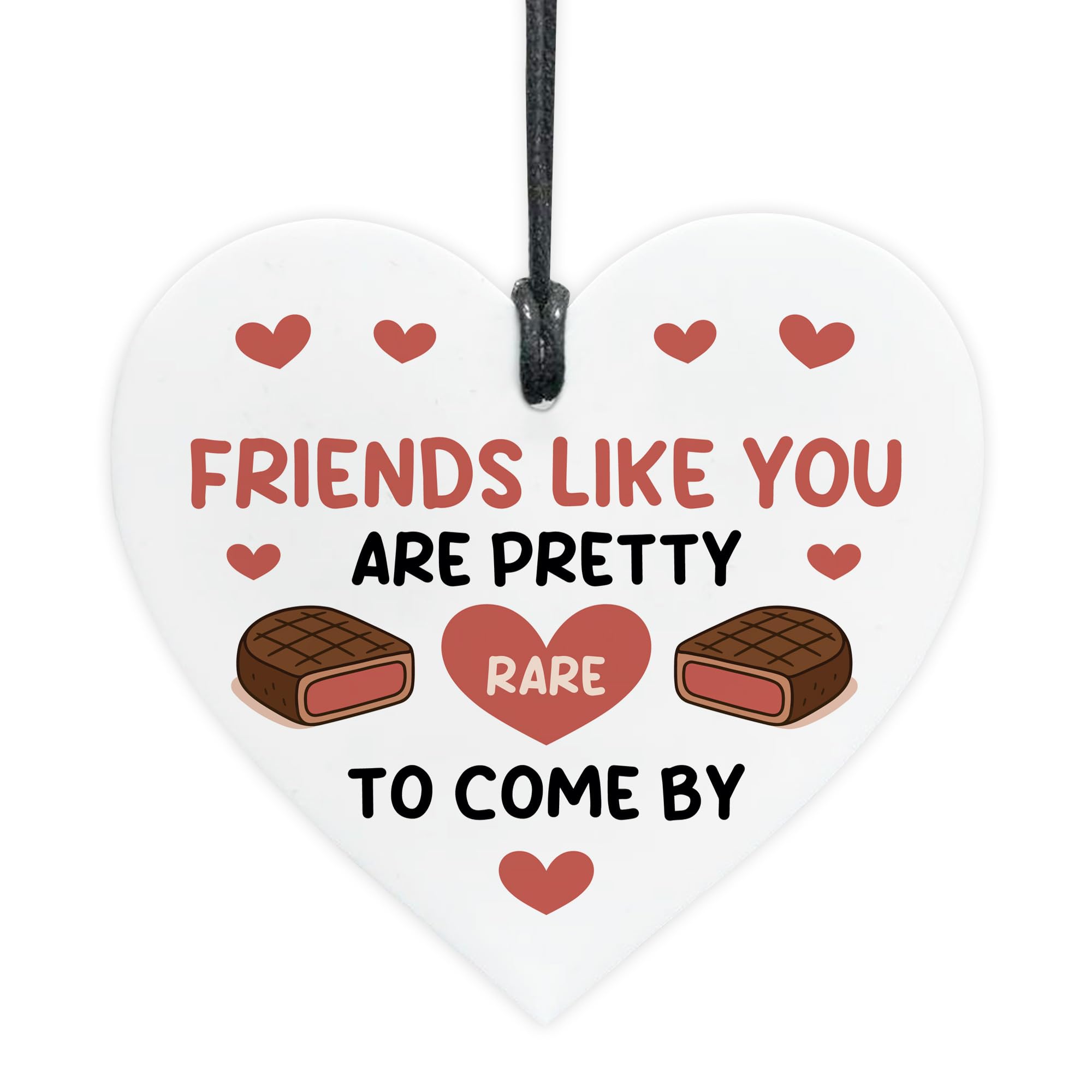 Red Ocean Friendship Heart Funny Gift For Friends Birthday Gift For Friend Novelty Gifts Her Galentines Day BFF Best Friends Present Women
