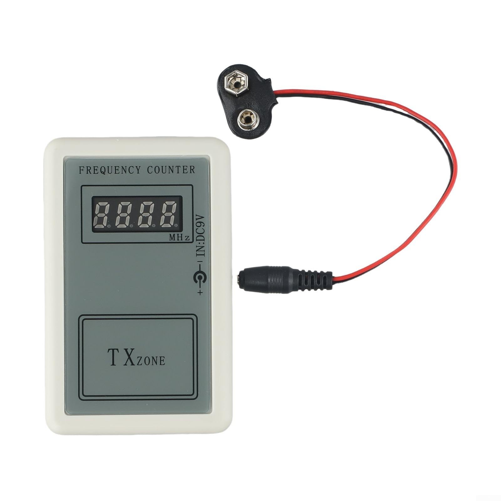 Tester tenuto in mano del contatore di frequenza di rf per i regolatori elettrici della porta ed i antifurto