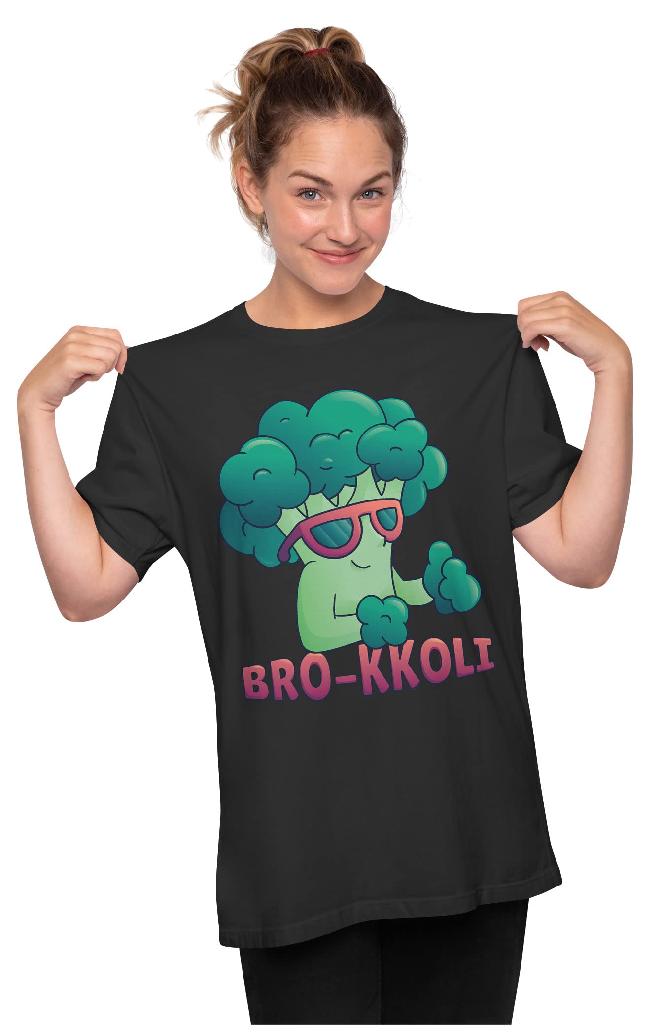 Heybroh Women's Oversized T-Shirt Bro-Kkoli - Broccoli - Cool Dude 100% Cotton