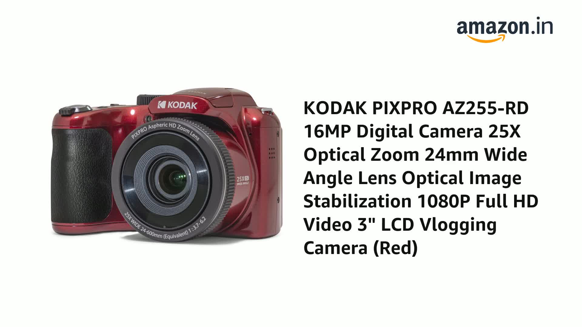 Buy Kodak PIXPRO AZ255-RD 16MP Digital Camera 25X Optical Zoom
