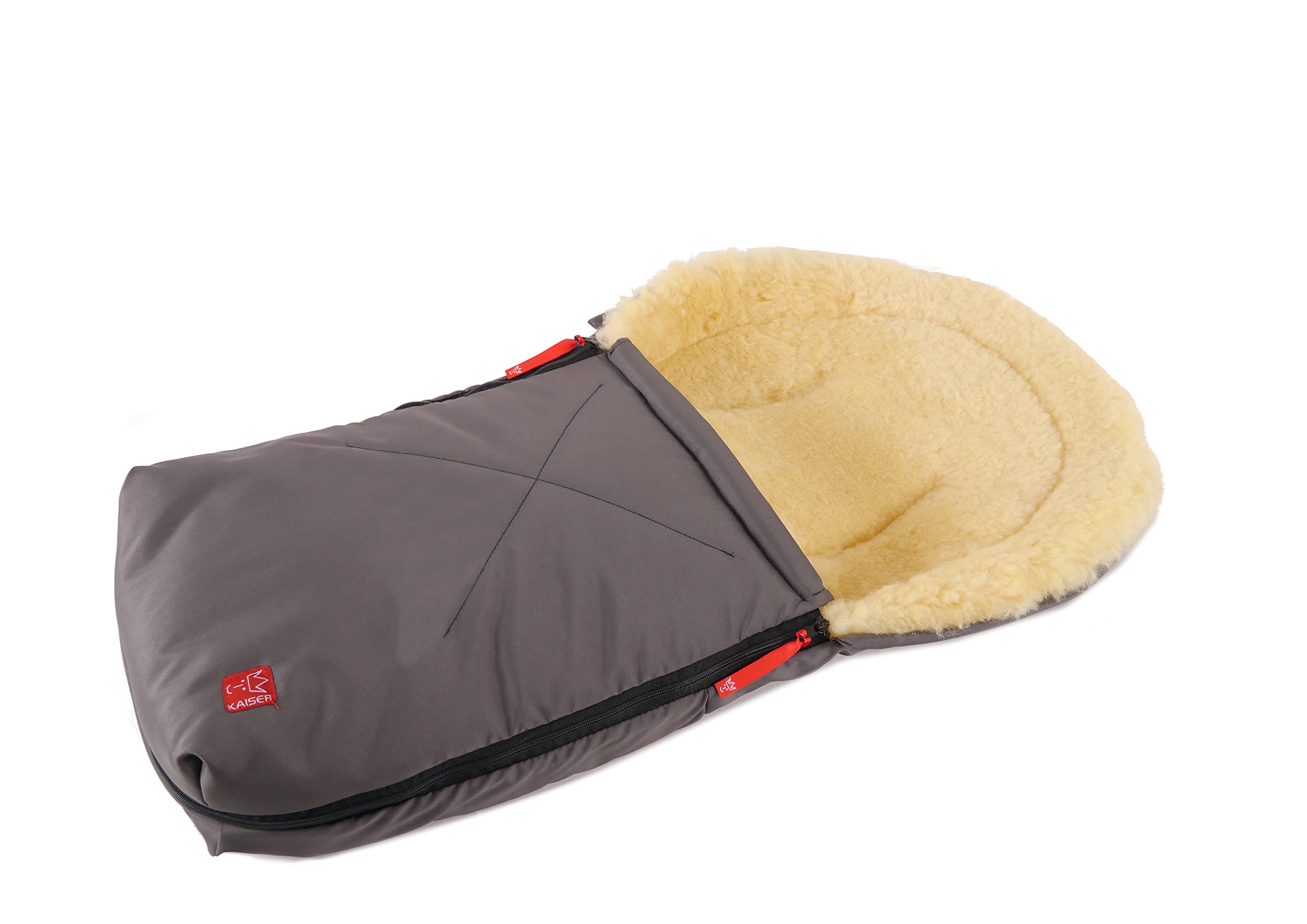 Kaiser 6534124 - Kuschelsäckchen Lammfell medizin, Farbe: anthrazit, Anthracite