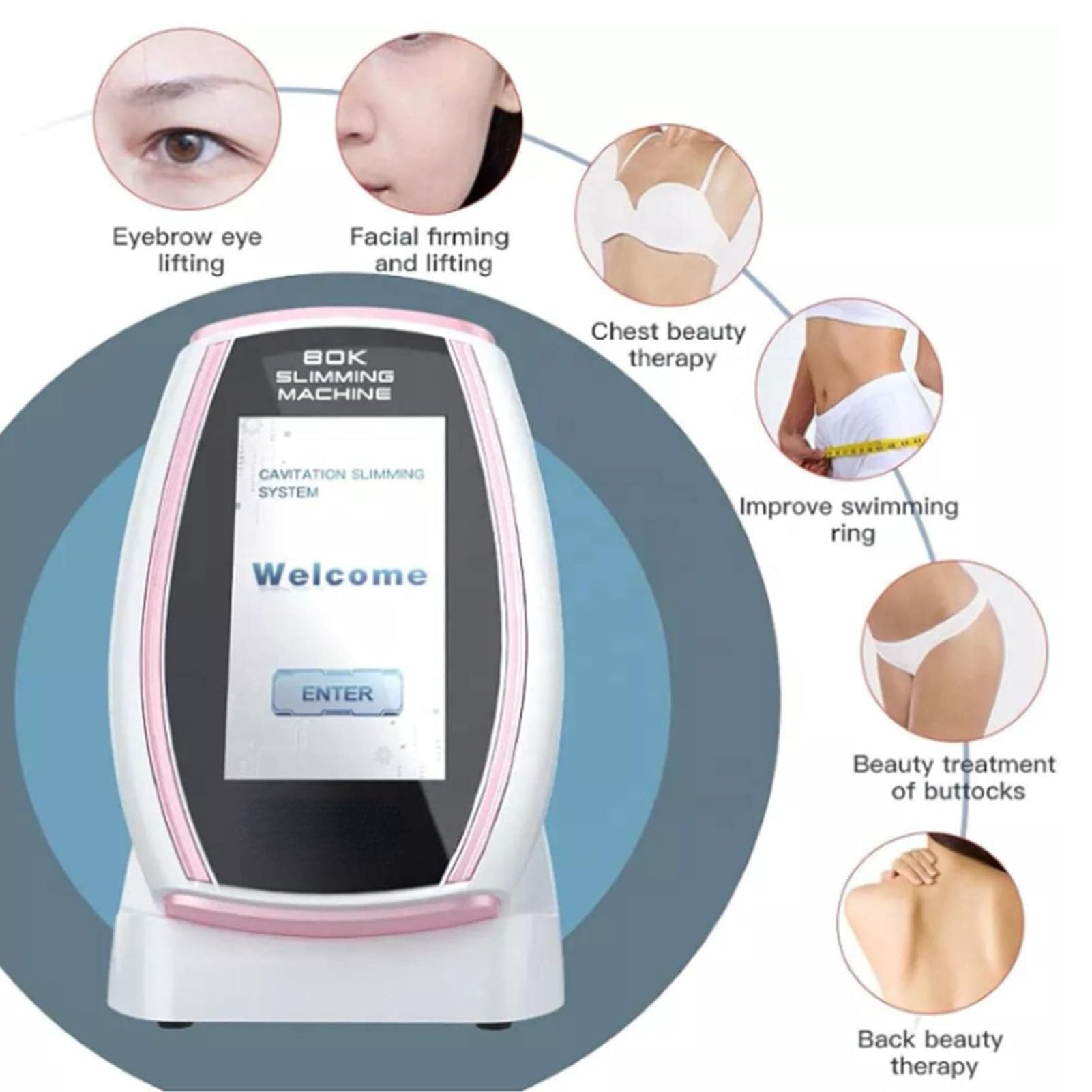 RF Macchina Anticellulite,Body Sculptural Massaggiatore Anti Cellulite Vibrante A Infrarossi, Tonificazione E Tonificazione del Corpo, Dimagrante Uso Domestico Body Face Care