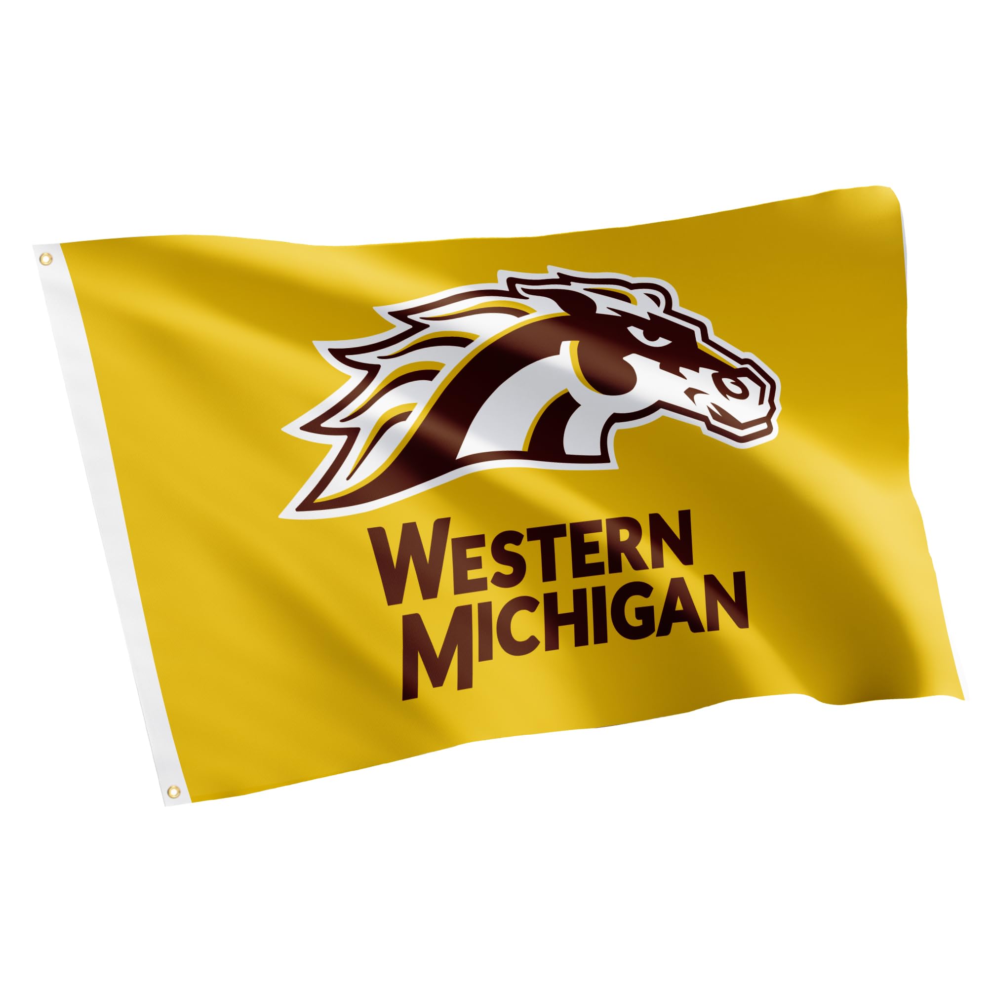 Desert Cactus Western Michigan University Flag Broncos WMU Banners 100% Polyester Indoor Outdoor 3x5 feet Flags (Design A)