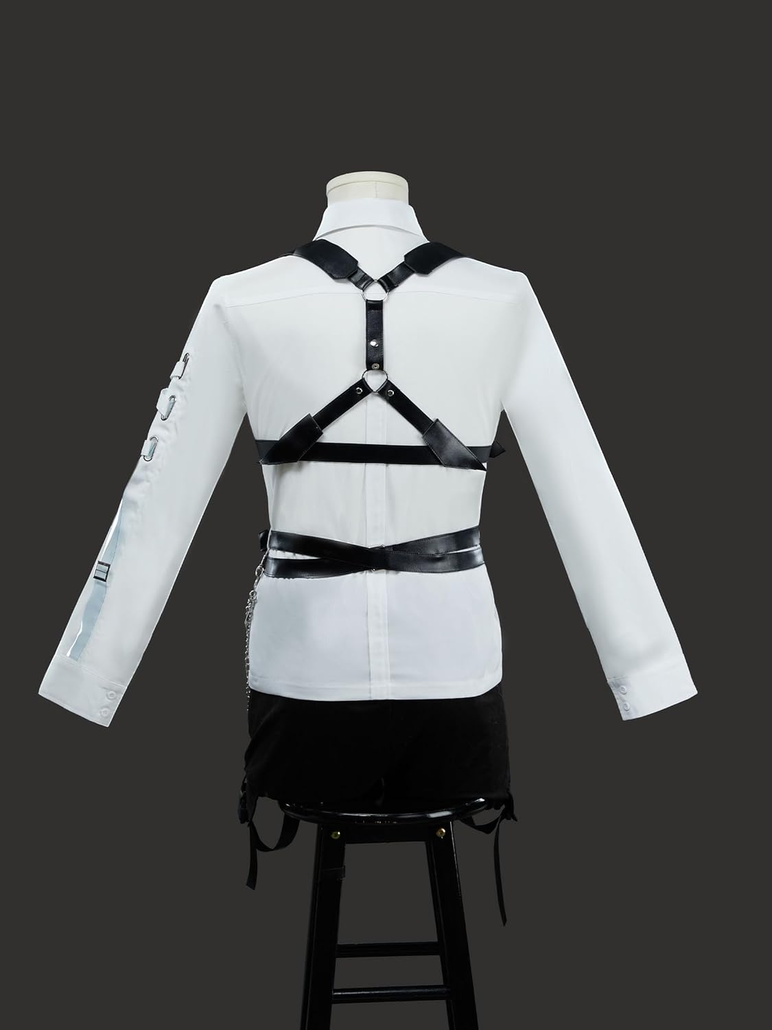 miccostumes Men's Costume Game Cosplay V Neck Button-Down Shirt