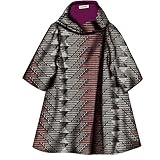 Women African Print Coats Dashiki Tops Ankara Jacket Blazer Blouse Plus Size Outfit 527 S
