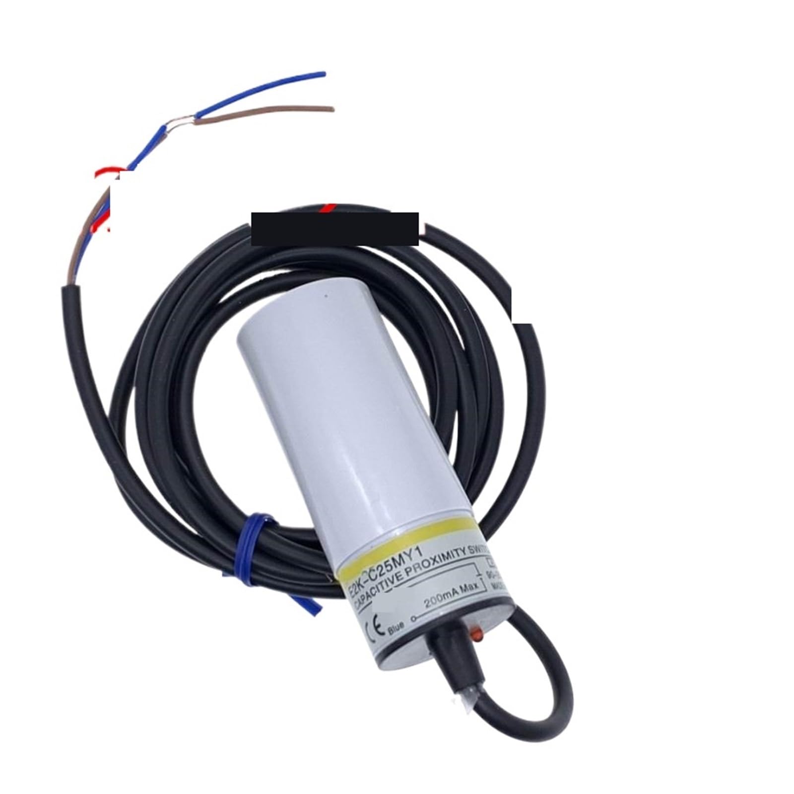 1 capteur de proximité capacitif NO à deux fils E2K-C25MY1 avec sensibilité réglable
