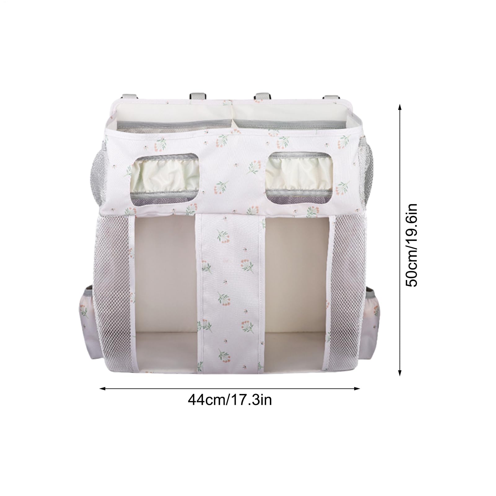 Genérico Organizador Pañales Cuna Oxford Gran Capacidad Multicompartimento | Organizador bolsillos de cuna infantil bolsas guardería Juguetes, Biberón, Babero, Paredes, Cama Infantil, Habitación, Niños