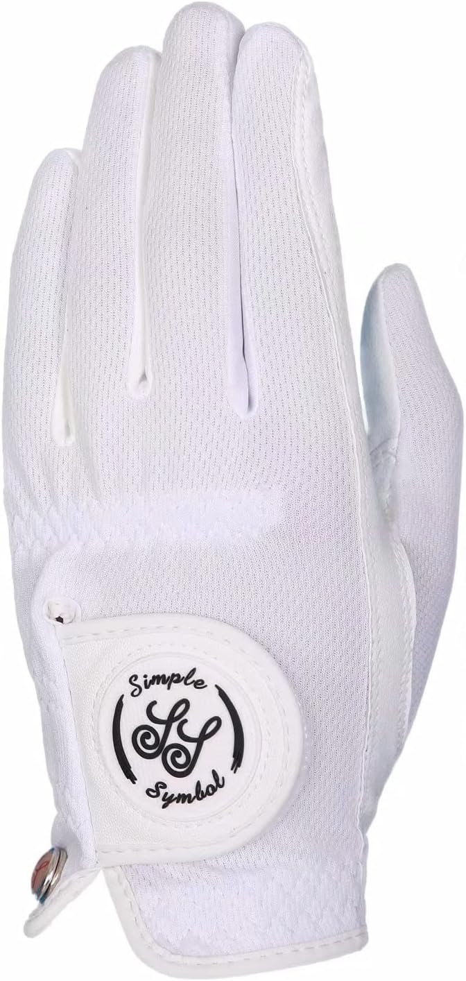 Men's RainGrip Golf Glove Two Pack,Hot Wet Weather Comfort,（Two Left Hands Or Two Right Hands Or One Pair） Four Colors to Choose from White/Green/Navy Blue/Grey(White,L,Pair)