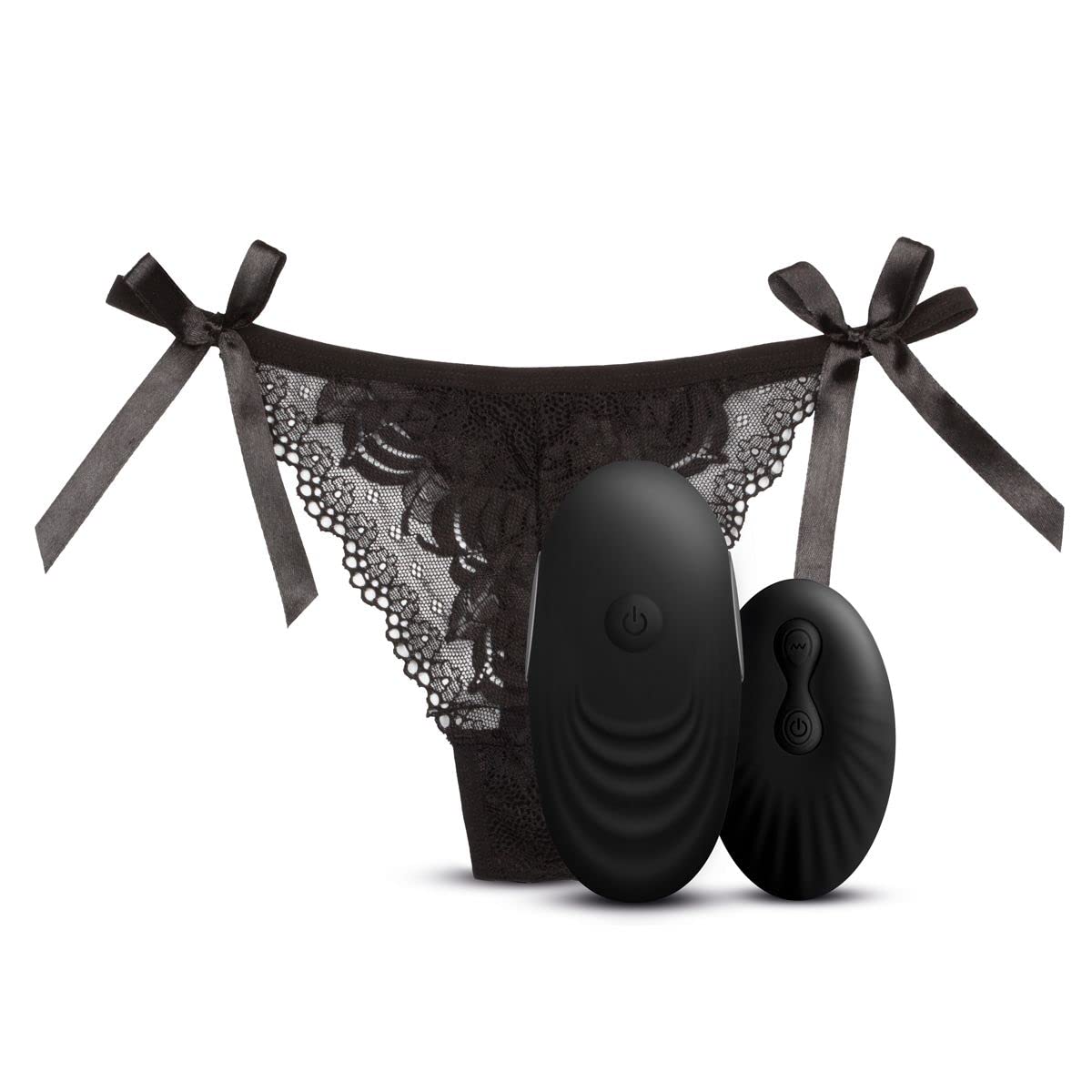 No. 3 (Negro) Tanga para vibrador, Juguetes sexuales a prueba de agua 4 parejas, Juguete sexual de silicona, Regalos para mujer con control remoto, incluye tanga de encaje