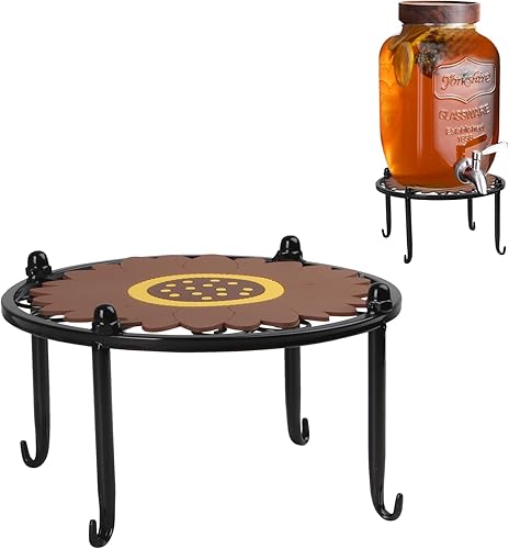 Soporte de metal resistente para dispensadores de bebidas, soporte para recipientes de vidrio de agua fría, base de estante para dispensador de
