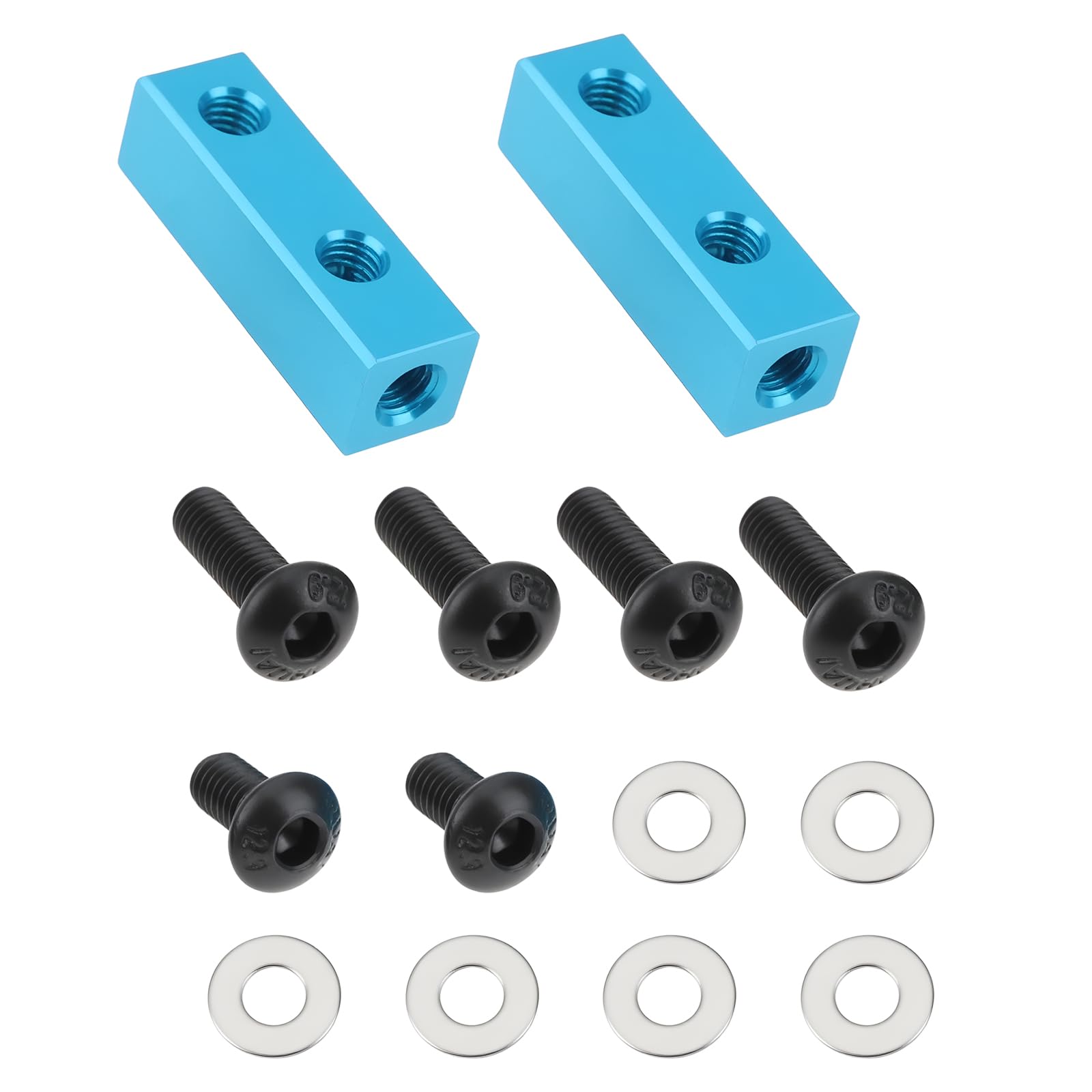 SG Store 2x RC Truck Aluminium Servo Mount Stays 1/10 Upgrade Parts DIY Replacement Compatible with CW01,Blue