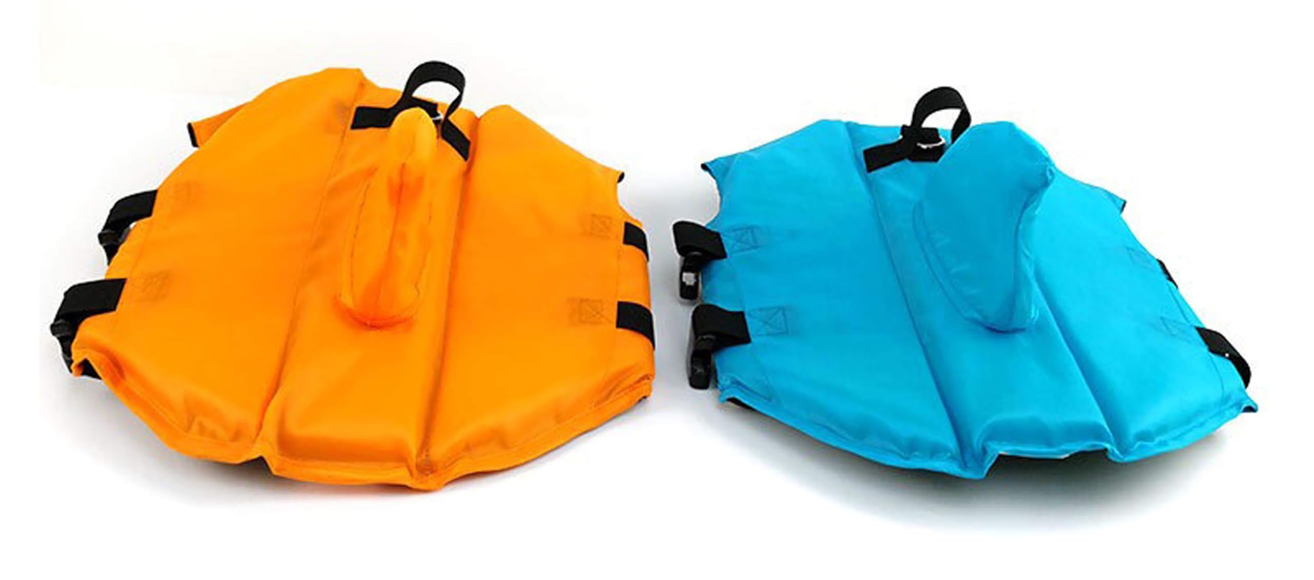 GabeFish Shark Gilet de sauvetage pour chien Bleu orange, M (Weight: 17-48lb/8-22kg), Orange