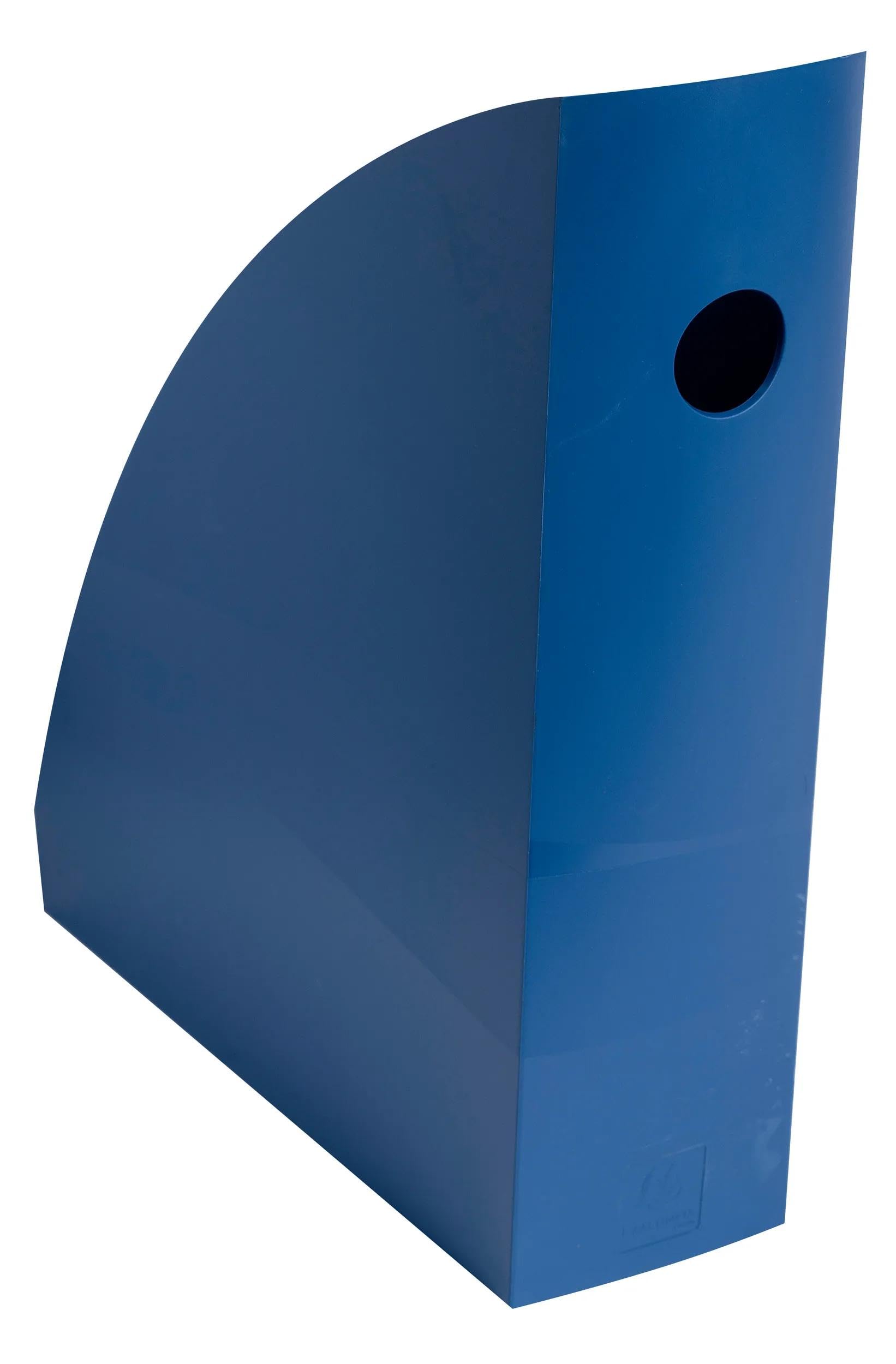 Exacompta Porte-revues MAG-CUBE Néo Déco 26,6x8,2x30,5 cm A4+ Bleu de France