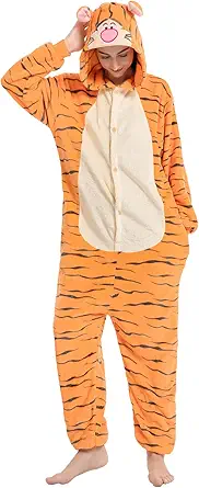 SCOPUCI Unisex Children Animal Onesie Pajamas,Kids Flannel Halloween Cosplay Costume/Homewear/Sleepwear