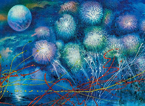 Rompecabezas para Adultos 8000 Piezas de Fuegos Artificiales del mar Blanco para el Desarrollo...