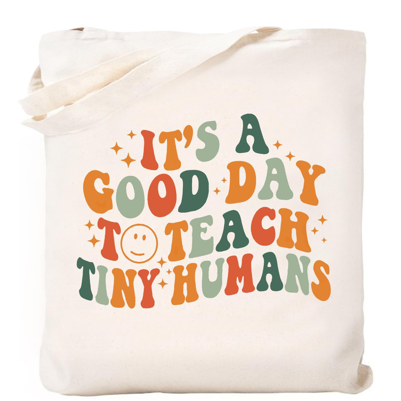 Yunvisty Thank You Teacher Gifts for Women white Tote Bags for School Office Shopping,Leaving Gifts Retirement Birthday Present for Teachers Friends Coworkers