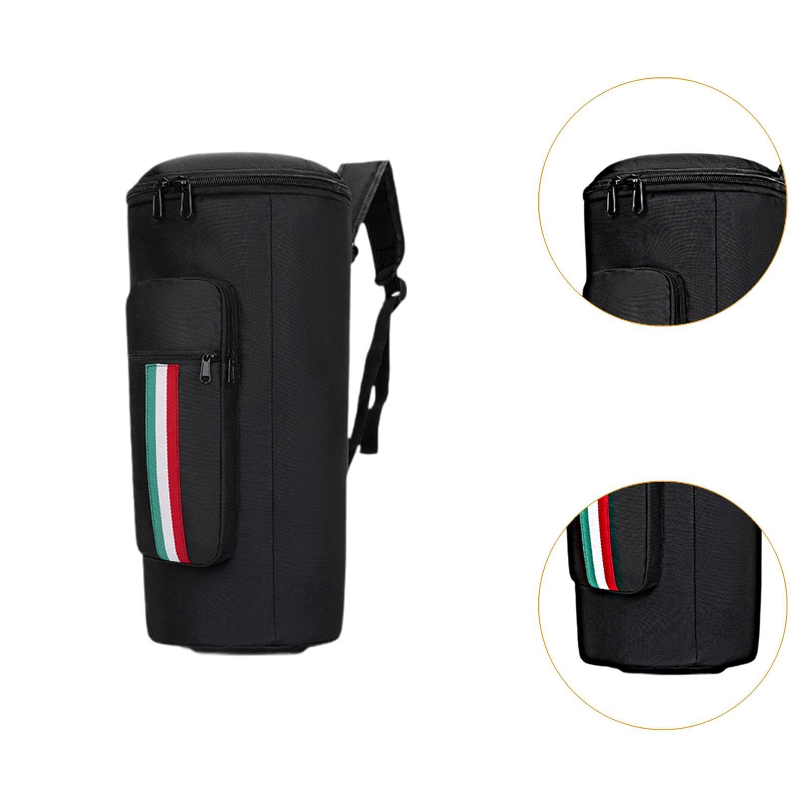 Qianly Estuche para djembé, mochila de transporte para tambores africanos, correa acolchada, 10 Inch