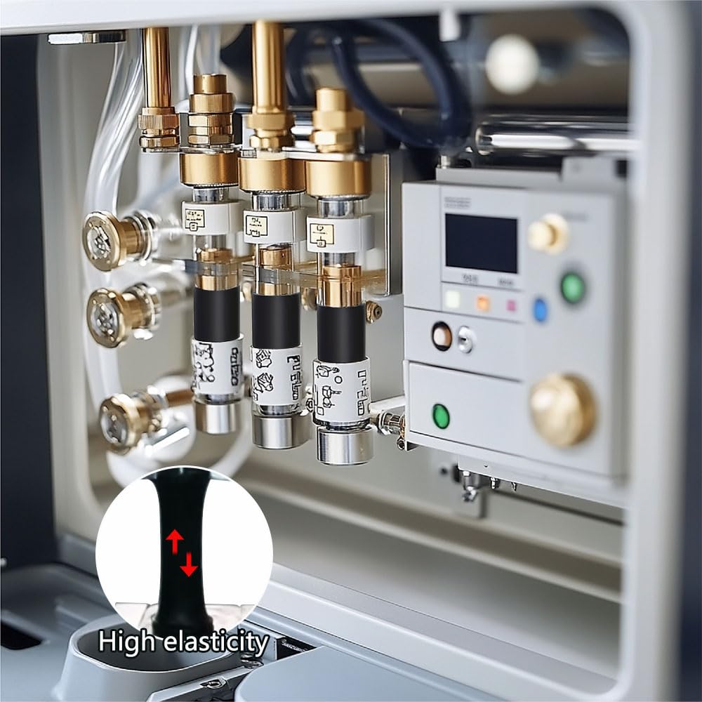 8 Pièces Amortisseur Caoutchouc M8 30 x 30 Amortisseur de Vibrations en Caoutchouc Bloc Silencieux Anti-vibrations pour Pompes à Eau, Compresseurs D'air