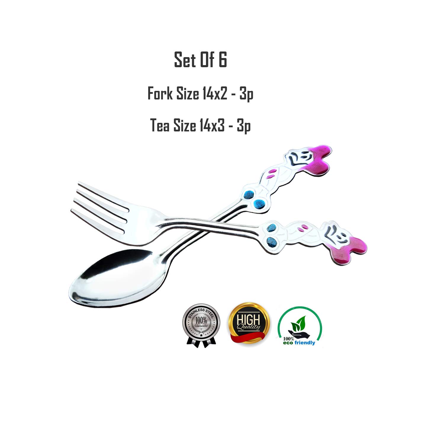 Cute Baby Stainless Steel Spoon Set -2 Cute Baby Stainless Steel Spoon Set -2