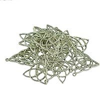 Vista 3 de 30 dijes de nudo pagano de brujas Wicca para bricolaje, Plata, No es una piedra preciosa