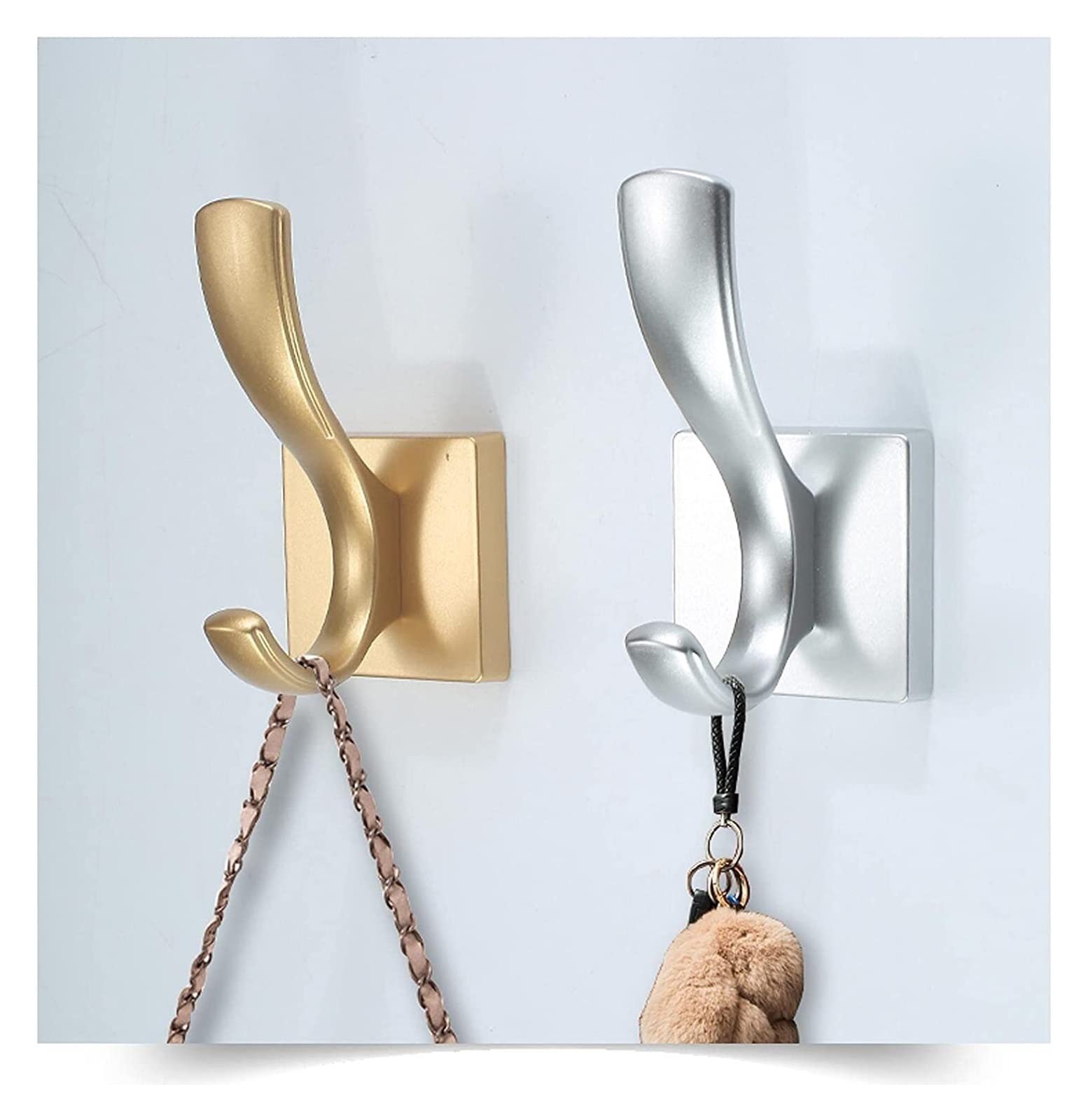 Perchero Pared Ganchos Colgadores Pared Ganchos Ganchos De Pared Resistentes, Paquete De 5 Ganchos Para Abrigos, Para Colgar Abrigos, Sombreros, Toalleros, Albornoces, Ganchos, Montaje En Pared Perche