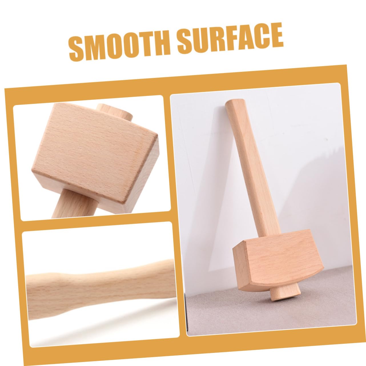 ARTIBETTER Carpentry Hammer Carpenter Wooden Mallet Leathercraft Mallet Wood Chisel Mallet Wooden Wood Carving Hand Tools Wood Mallet Hammer Chisel Mallet Woodworking Wood Hammer Beech