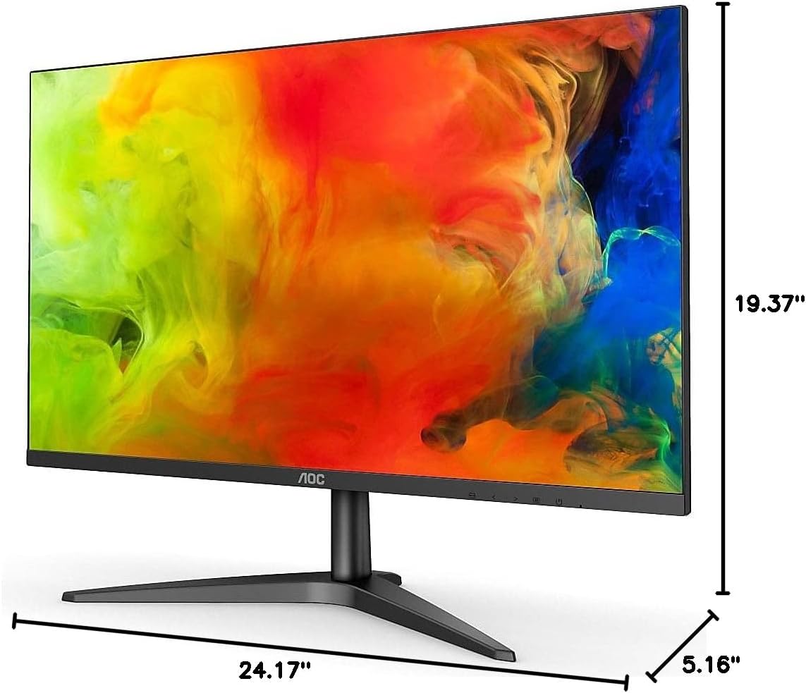 Dimensions of the AOC 24B1H monitor